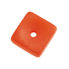 10 Stk. Polaris Konkav-Vierecke 10x5mm Orange mattiert